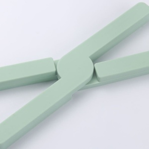 Suport pliabil din silicon pentru vase fierbinti Flippy, portabil, usor de depozitat, rezistent la temperaturi foarte ridicate, 14.5 x 7.5 x 1.6 cm, antialunecare, verde - Img 6
