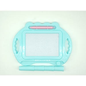 Tabla Magnetica pentru desen Flippy, Pix, forma dreptunghi, dimensiuni 23x17 cm, Dezvolta Creativitatea, cu picioare suport, Albastru - Img 2