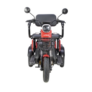 Triciclu Electric , Fara Permis, Motor 1000W, 2-3 locuri, Voltarom APEC APM2 Rosu, Autonomie pana la 36 km, Omologat RAR - Img 4