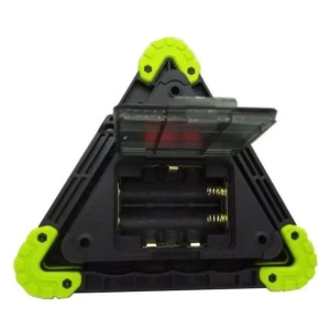 Triunghi Multifunctional de Avertizare, Flippy, Lanterna LED, Impermeabil IP65, 800 lm, 2 x AA, Functie Incarcare Telefon, USB si Micro USB, COB, Verde - Img 4