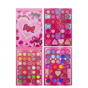 Trusa de Machiaj, KEVIN & COCO, Mean Girl Rose, Fard de Pleoape, Iluminator, Blush Cremos, 97 culori, 21 x 15.7 x 2.4 cm - Img 6