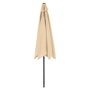 Umbrela rotunda de soare Flippy pentru terasa, diametru 2.70 m, inclinare, manivela, crem - Img 3