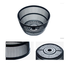 Uscator Manual pentru Salata si Verdeturi, Flippy, Plastic, 20x20x25 cm, Capacitate 5L, Negru - Img 3