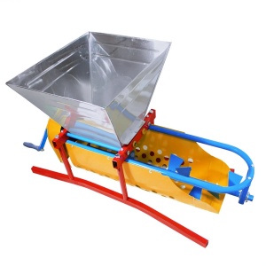 Zdrobitor desciorchinator manual de struguri Micul Fermier, cuva 20 litri, 300 kg/h - Img 1