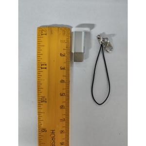 Adaptor micro USB (mama) to Type-C(tata) cu Agatatoare Breloc inclusa, Argintiu, Flippy - Img 2