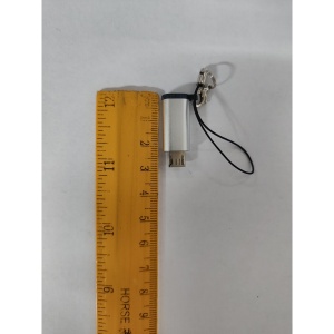 Adaptor Type C (mama) to micro USB (tata) cu Agatatoare Breloc inclusa, Argintiu - Img 2