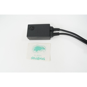 Alimentator furtun luminos, rezista pana la 50 m, Flippy, 8 jocuri de lumini, fir negru - Img 3