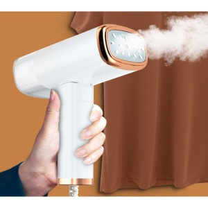 Aparat de Calcat Vertical Portabil cu Abur, Flippy, Putere 1000W, Rezervor de 100 ml, Priza, Functie Anti Calcar si Auto Curatare, Pliabil, 15x17x7.5 cm, Alb - Img 11