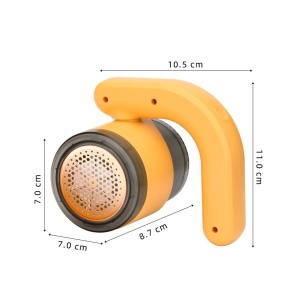 Aparat Pentru Curatat Scame, Par Si Praf, Flippy, cu LED, Pentru Diferite Tipuri De Material, Cu Lame Din Otel Inoxidabil, Compartiment de Depozitare, Maner Reglabil, 11x10.5x8.7 cm, Galben - Img 12