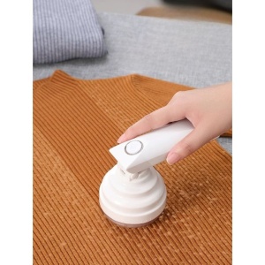 Aparat Pentru Curatat Scame, Par Si Praf, Flippy, Trimmer pentru Diferite Tipuri De Material, Cu Lame Din Otel Inoxidabil, Maner Flexibil, Incarcare Prin USB, 13x8 cm, Alb - Img 3