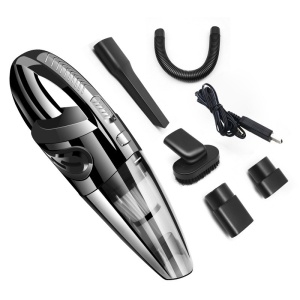 Aspirator de Mana Portabil Turbo, Flippy, pentru Uz Caznic sau Auto, Functie de Aspirare Umeda si Uscata, Incarcare USB, 32.000 rot/min, Putere 120W, Aspirare cu Vid de 4 Bar, 5 Accesorii pentru Spatii Inguste, Negru - Img 8