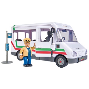 Autobuz Simba Fireman Sam Trevors Bus cu figurina si accesorii - Img 1