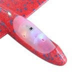 Avion Planor Flippy, cu Lumini pe Toata Lungimea, din Poliester, 48 cm, Rosu - Img 3