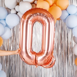 Balon Folie Metalizata Litera Q, Flippy, 80 cm, Umflati cu Heliu sau Aer, Ambalaj Individual, Pai inclus, Rose Gold - Img 5