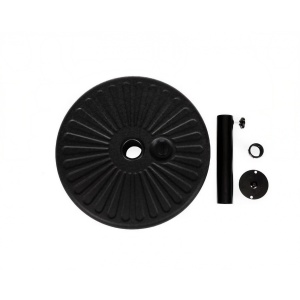 Baza umbrela din plastic Flippy, rotunda, 22 litri, neagra - Img 5