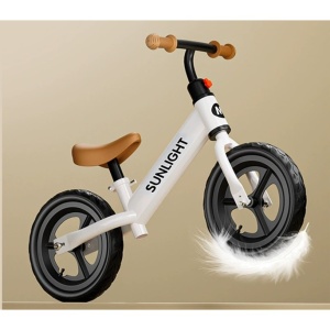 Bicicleta de Echilibru, Pentru Copii, Flippy, Fara Pedale, Cu Doua Roti, 2-6 Ani, Inaltime Reglabila, 82 x 55 x 45 cm, Alb - Img 7