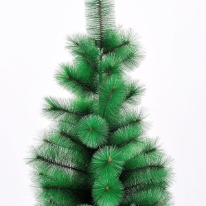 Brad artificial de Craciun tip pin, clasic, pentru interior/exterior, inaltime 90 cm, Flippy, verde, suport de plastic inclus - Img 5