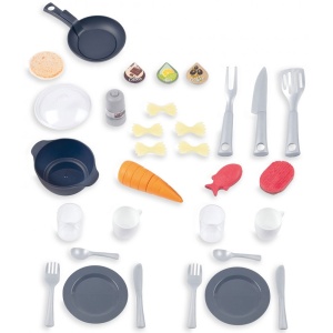 Bucatarie Smoby Tefal Evolutive albastru cu accesorii - Img 3