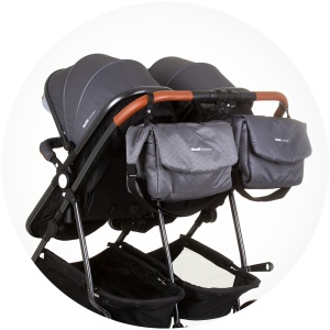Carucior gemeni Chipolino Duo Smart 2 in 1 silver grey - Img 11