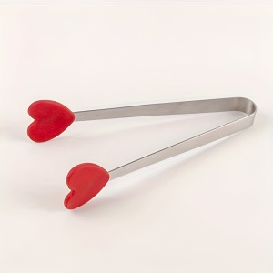 Cleste Creativ pentru Mancare, Flippy, Model Inimioare din Silicon, 14.5x3 cm, Rezistent la Temperaturi Inalte si Coroziune, Rosu - Img 11