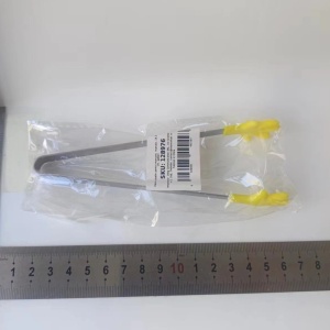 Cleste Creativ pentru Mancare, Flippy, Model Manute din Silicon, 14.5x3 cm, Rezistent la Temperaturi Inalte si Coroziune, Galben - Img 2