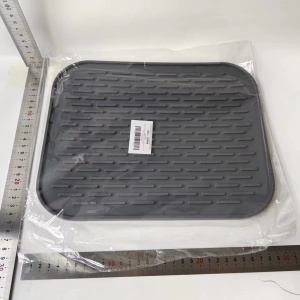 Covoras din Silicon pentru Scurgere Vase, Flippy, Uz Casnic, Rezistent la Temperaturi Ridicate, Izolator, 30x24 cm, Negru - Img 11