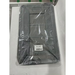 Cutie Depozitare Flippy, pentru Haine, lucruri, din Textil cu Cadru Metalic, Manere Laterale, forma Dreptunghiulara, 47 x 28 x 20 cm, volum 26 L, Gri - Img 2