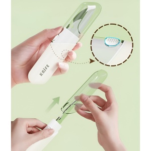 Cutit de Fructe Multifunctional, Flippy, Razatoare, Curatator Fructe-Legume, Deschizator de Sticle, 18.1x3.8x2cm, Alb - Img 2