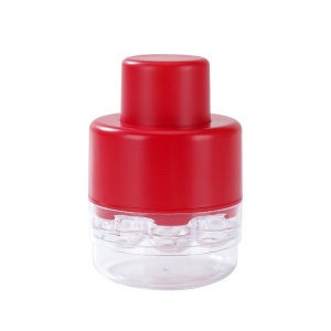 Dispozitiv de Scos Samburi, Flippy, Manual, cu 7 Gauri, pentru Cirese, 13 x 9.2 cm, din ABS, Rosu - Img 1