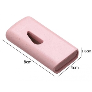 Dispozitiv taiere si depozitare medicamente, Flippy, Roz, Plastic, 8 x 4 x 1.8 cm - Img 3
