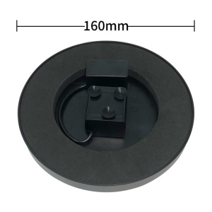Fantana Arteziana pentru Gradina, Flippy, Solara, Automata, Rotunda, 3 Moduri de Pulverizare, Negru, 16 cm - Img 4