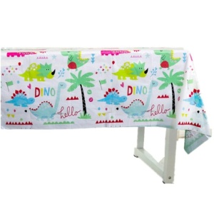 Fata de Masa Dreptunghiulara, Flippy, Colectia Dino Park, 180 x 108 cm, din PE, Anti-pete, Impermeabila, Multicolor - Img 3