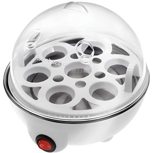 Fierbator de Oua Electric, Flipppy, Capacitate 7 oua, Aparat de fiert oua, 220V, Oprire Automata, 3 Moduri de Fiert Oua, 15 x 15 x 15 cm, Culoare Alb - Img 6