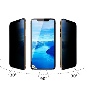Folie de Sticla Securizata pentru Apple iPhone 15 Pro Max, Flippy, Privacy 30°, Vizibilitate HD, Protectie Completa 9D, Anti-Amprenta, Protectie Confidentialitate, Negru - Img 3