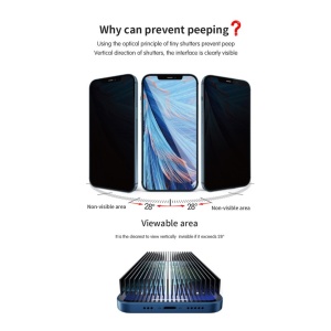 Folie protectie Flippy pentru iPhone 14, Sticla securizata, temperata, duritate 9H, Privacy 360, Transparenta, Protectie Completa - Img 6