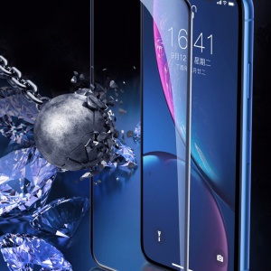 Folie Sticla securizata electrostatica Flippy pentru iPhone XR / 11, Sticla ESD, Top Glass, Anti-static, Negru - Img 4