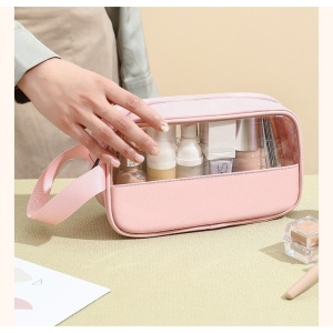 Geanta cosmetice Flippy, pentru voiaj sau organizare, 22 x 12 x 8 cm, roz - Img 7