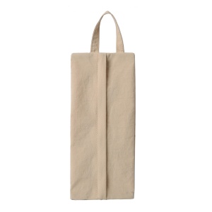 Geanta de Depozitare, Flippy, Pentru Haine Mici, Lenjerie, Sosete, Cosmetice, Impermeabila, cu Maner, 10x20x3 cm, Crem