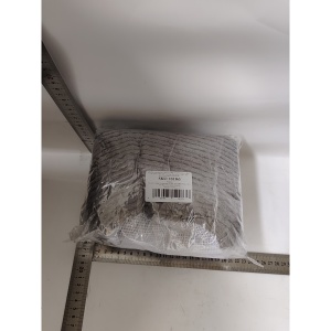 Geanta pentru Spalare Incaltaminte, Flippy, pentru Masina de Spalat, cu Fibre Pufoase in Interior, cu Fermoar, Curatare 360 de Grade, 39x19 cm, Gri deschis - Img 4