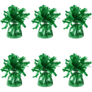 Greutate pentru Baloane cu Heliu, Flippy, din Folie cu Franjuri, 170g, 13 x 5 x 3 cm, Verde - Img 2