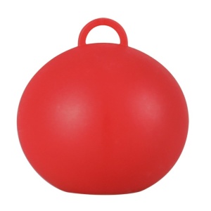 Greutate pentru Baloane, Flippy, Accesoriu Petrecere, 5.5x5.5 cm, 120 g, Rosu - Img 1