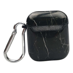 Husa AirPods cu Inel Prindere Marble Negru - Img 6