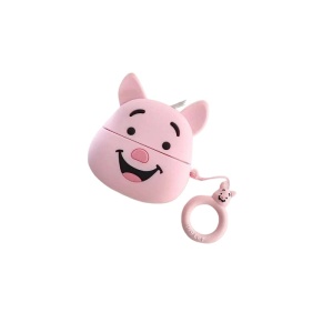 Husa AirPods cu Inel Prindere Model 1 Porc Roz - Img 4