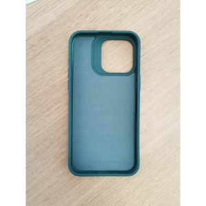 Husa Apple iPhone 14 Pro Max, Flippy, din Silicon Lichid, Interior din Microfibra, Lentile Fosforescente de Protectie Camera, Anti Amprenta, Rezistenta la Socuri, Verde - Img 6