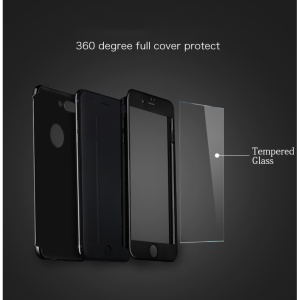 Husa Apple iPhone 6+/6S+ Joyroom (Fata + Spate) Rosu + Folie de protectie - Img 2