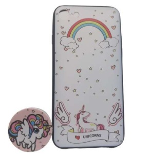 Husa Apple iPhone 6 Plus/6S Plus Multicolor Model Unicorn + Suport inclus - Img 2
