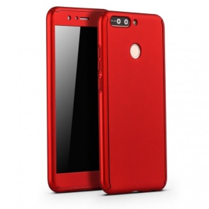 Husa Apple iPhone 8 Full Cover 360 Rosu + Folie Cadou - Img 1