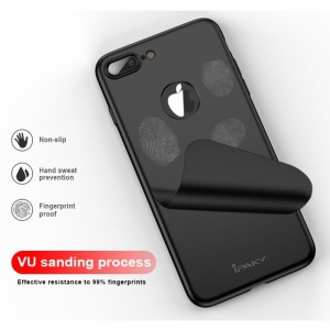 Husa Apple iPhone 8 Plus IPAKY Full Cover 360 Negru + Folie Cadou - Img 5