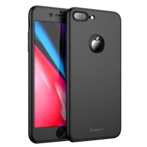 Husa Apple iPhone 8 Plus IPAKY Full Cover 360 Negru + Folie Cadou - Img 15