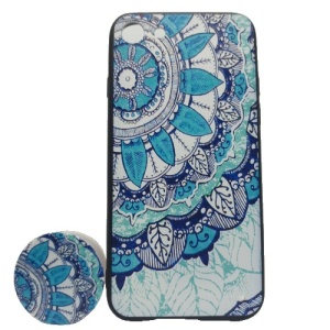 Husa Apple iPhone X/XS Multicolor Model Frunza + Popsocket inclus